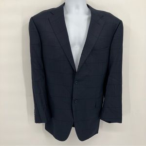CANALI 1934 Blue Wool Blazer Size 40